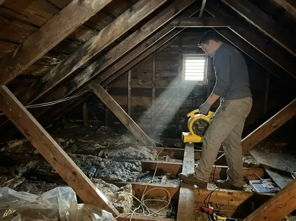attic-water-damage-drying-proc-007 — frequently asked questions, Emergency Water Extraction & 24/7 Flood Response in Grovepo…